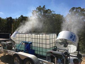 mobile misting trailer cooling odor control