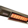 A close up of an outdoor heater