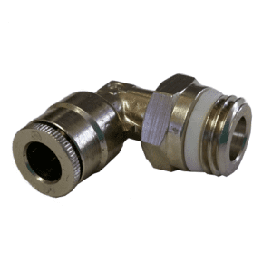 Slip lock Quick Connect fitting 1/4" slip x 1/4" Swivel MNPT 90 elbow mistworks.net