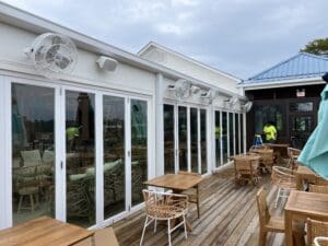 Big Chill Mist Works Powder Coated SS Misting Fans for outdoor cooling