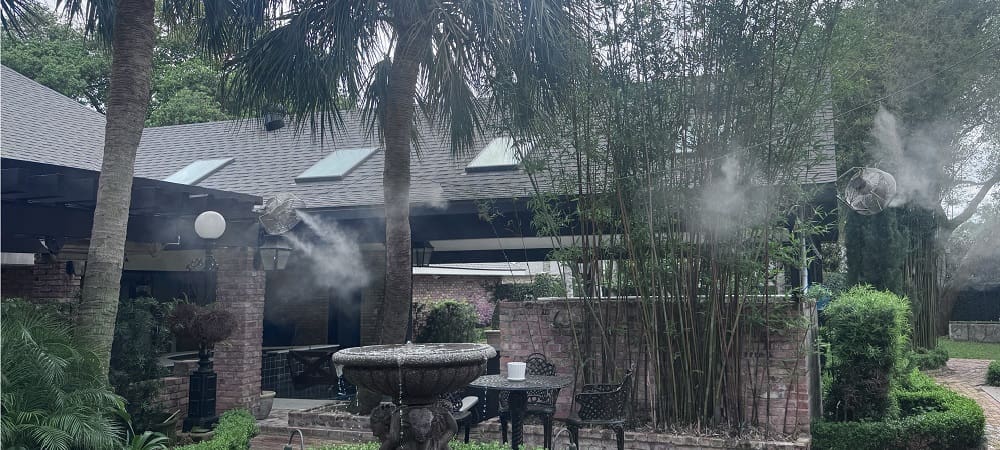 courtyard patio misters NOLA Mist Works