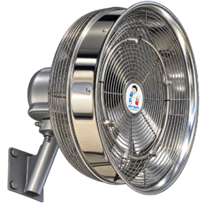 18S3S-O Mist Works Oscillating Wall Mount Fan 3 Speed 304 SS